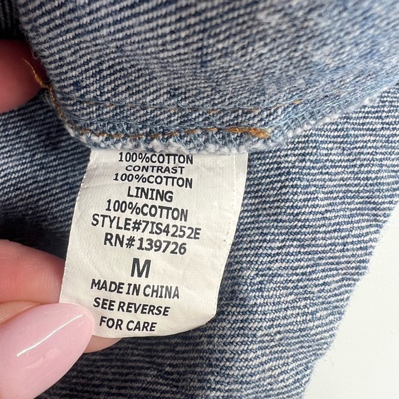 Wild Honey Two Tone Step Hem Denim Mini Skirt Raw Hem Blue Jean Size M Medium - Picture 7 of 9